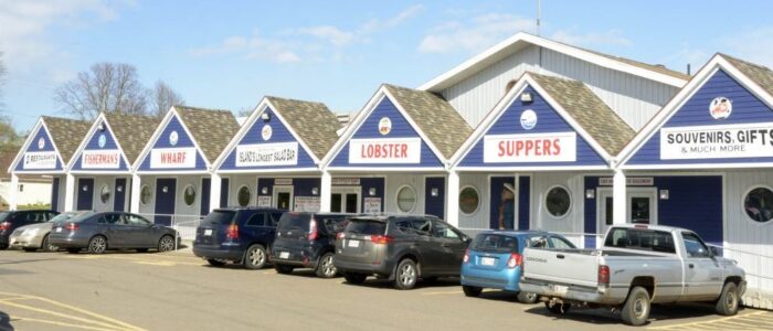 Exterior of World Famous Fishermans Wharf Lobster Suppers North Rustico PEI
